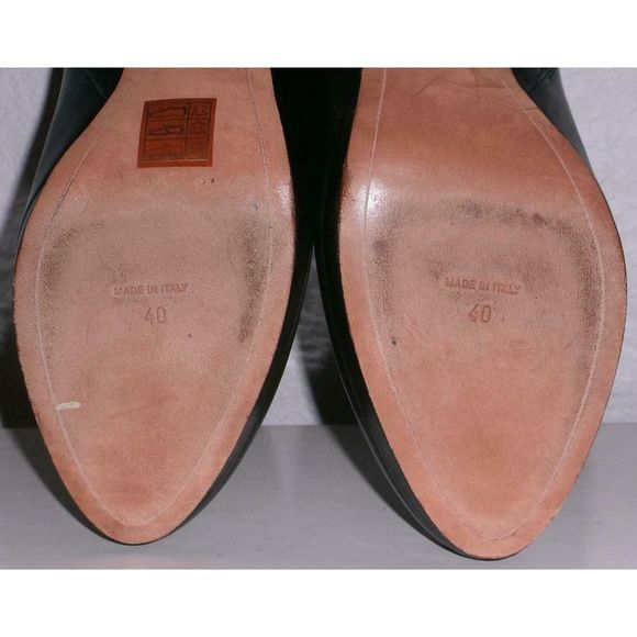 Givenchy Shark Lock Black Leather Ankle Boots 40 - Picture 7 of 10